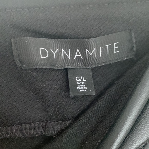 Dynamite faux leather pants size L - Picture 2 of 2
